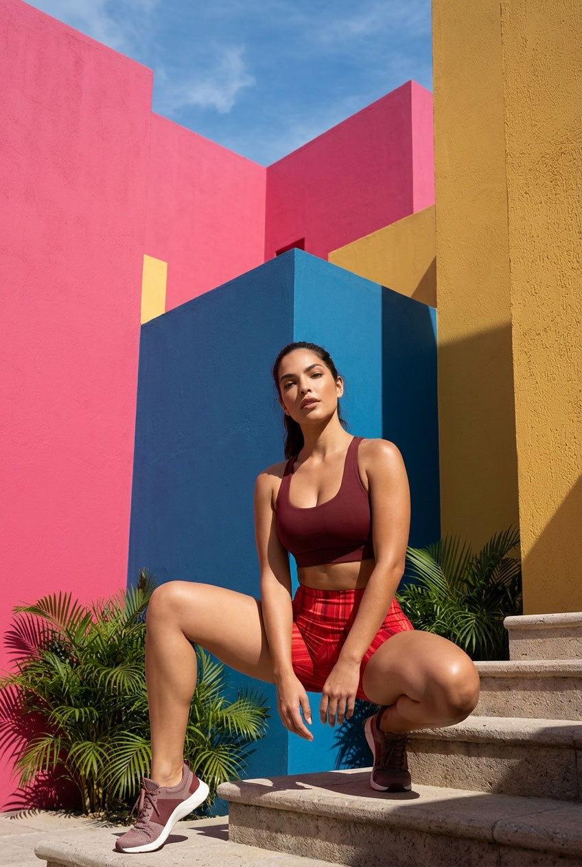 Summer Crimson Flow Short