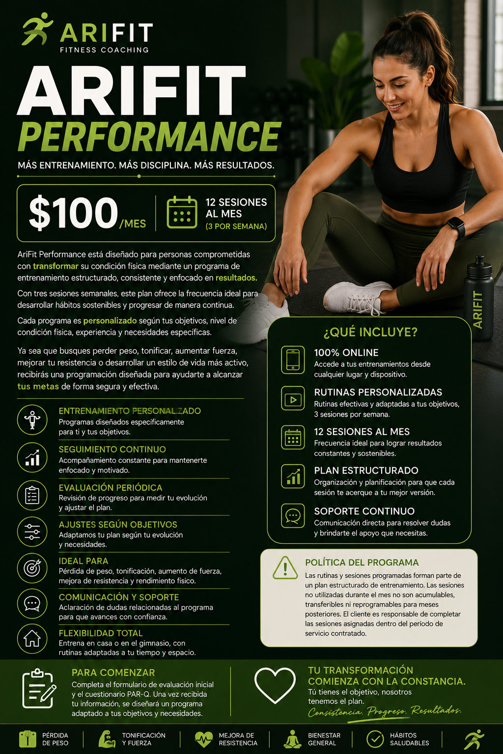 Training - Arifit Performance 12 sesiones